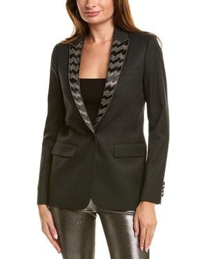 The Kooples Wool-Blend Blazer - Black