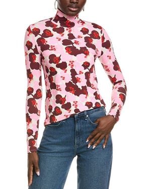 St. John Printed Blouse - Red
