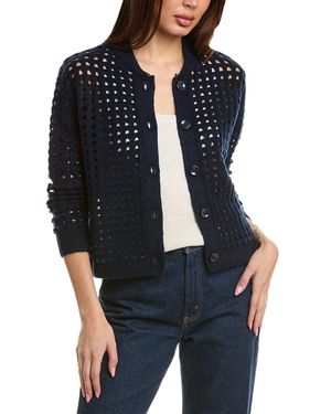 Vince Camuto Open Knit Cardigan - Black