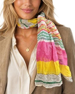 Blue Pacific Starburst Neckerchief - Yellow