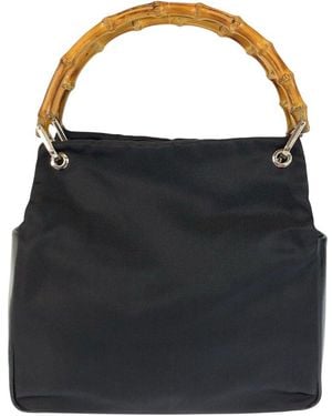Gucci Bamboo Tote Bag (authentic Pre-loved) - Black