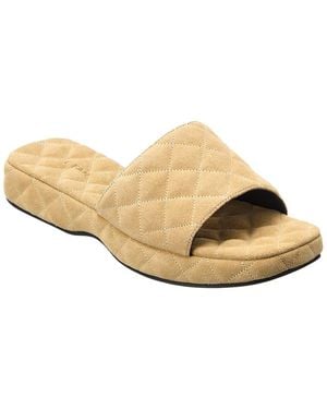BY FAR Lilo Suede Sandal - White
