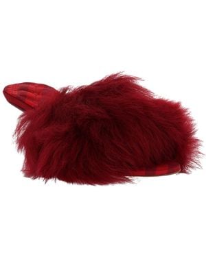 Burberry Leather Sandal - Red