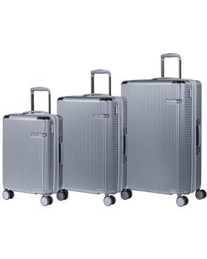 CHAMPS Legacy 3pc Expandable Luggage Set - Gray