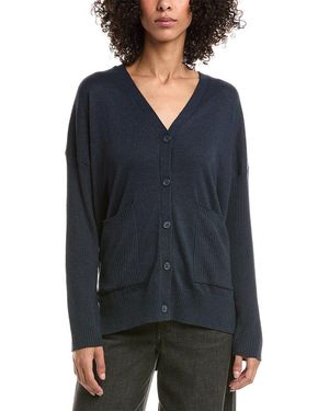 Splendid Rib Mix Cardigan - Blue