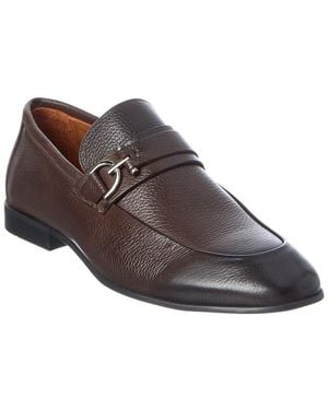 Donald J Pliner Uday Leather Loafer - Brown