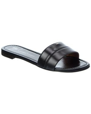 Giuseppe Zanotti Baddy Leather Sandal - Black