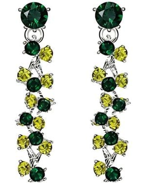Liv Oliver 18K Plated Earrings - White