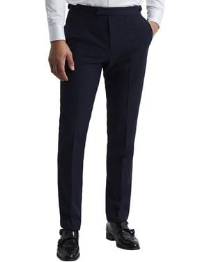 Reiss Hope Travel Plain Weave Pant - Blue