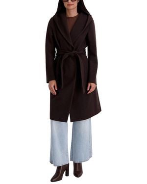 Kensie Faux Wool Coat - Black