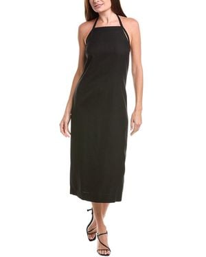 Vince Apron Halter Maxi Dress - Black