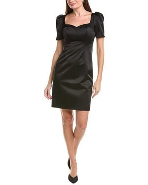 Adam Lippes Puff Sleeve Mini Dress - Black