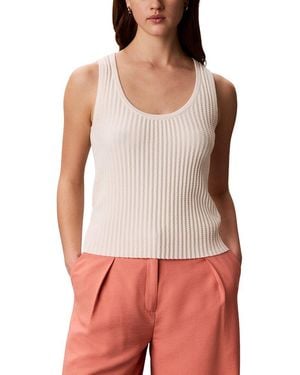 Calvin Klein Zigzag Rib Tank - Red