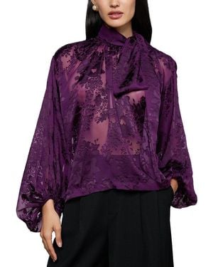 L'Agence Rhett Oversized Blouse - Purple