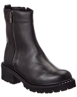 La Canadienne Crew Leather Bootie - Black
