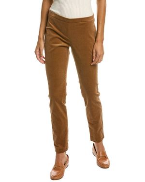 Pink Tartan Corduroy Pant - Brown