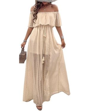 Luna Tuccini Maxi Dress - Natural