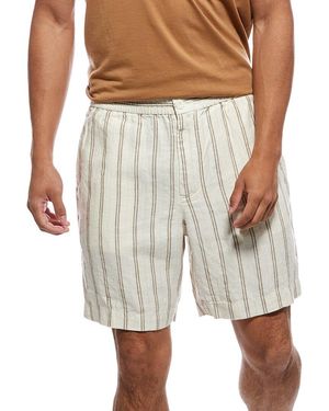 Vince Linen-Blend Beach Short - White