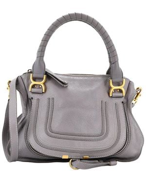 Chloé Marcie Satchel Medium (authentic Pre-loved) - Gray