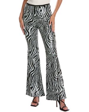 Michael Kors Collection Zebra Bootleg Pant - Black