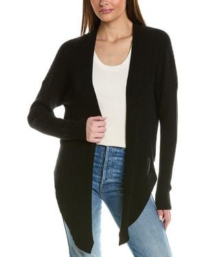 Autumn Cashmere Rib Cashmere Cardigan - Black