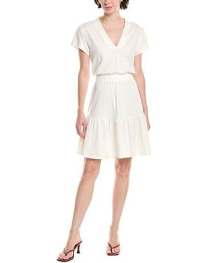 Grey State Dress - White