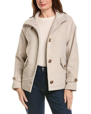 Sam Edelman Plaid Jacket - Natural