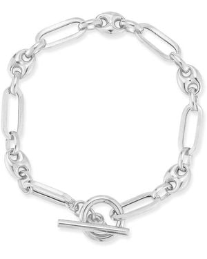 Sphera Milano Silver Mariner Link Bracelet - White