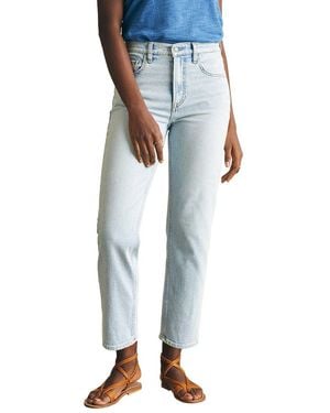 Faherty Denim Slim Straight Ankle Jean - Blue