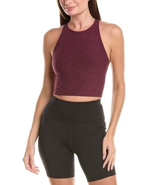 Beyond Yoga Spacedye Refocus Cropped Tank - Purple