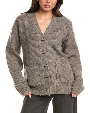 SLVRLAKE Denim Denim Venice Boyfriend Cardigan - Gray