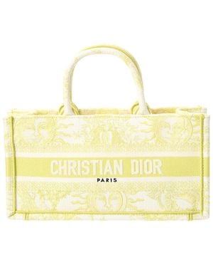 Dior Mini Canvas Book Tote - Metallic