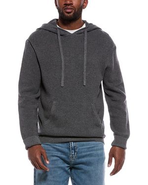 ATM Waffle Cashmere-Blend Hoodie - Grey