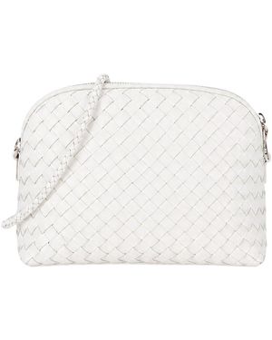 Dragon Diffusion Chunky Fellini Leather & Straw Pochette - Natural