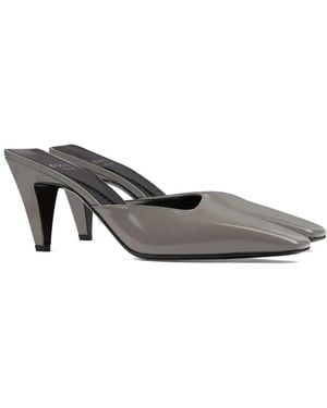 Gucci Patent Mule - Gray