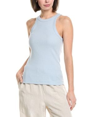 James Perse Cutaway Rib Tank - Blue