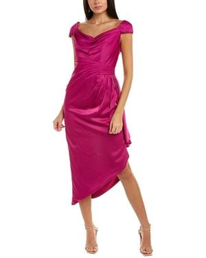 THEIA Ellery Cowl Neck Gown - Pink