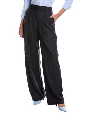Theory Pleated Wool Pant - Black