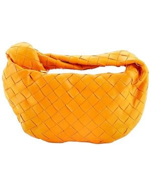 Bottega Veneta Bv Jodie Hobo Intrecciato Nappa Mini (authentic Pre-loved) - Orange