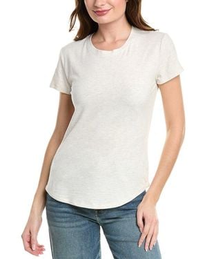 Splendid Abbie Slub Crew T-Shirt - White