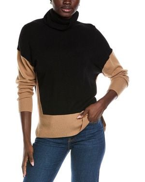 Reiss Alexis Roll Neck Wool & Cashmere-Blend Jumper - Black