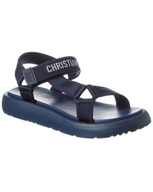 Dior D-Wave Logo Print Sandals - Blue