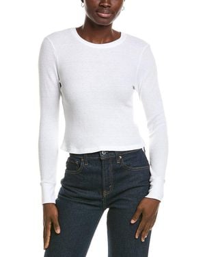 Michael Stars Palmer Cropped T-Shirt - White