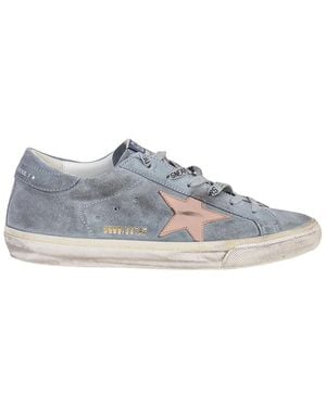 Golden Goose Super-Star Suede Trainer - Blue