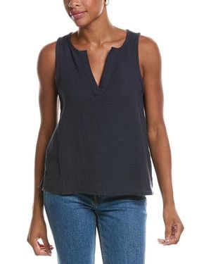 Splendid Gauze Tank Top - Blue