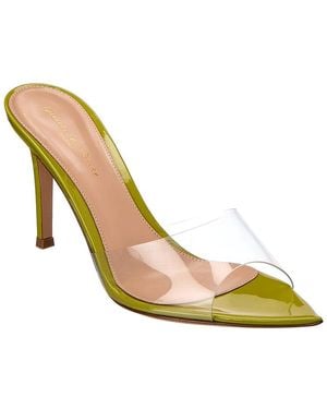 Gianvito Rossi Vinyl & Patent Sandal - Metallic
