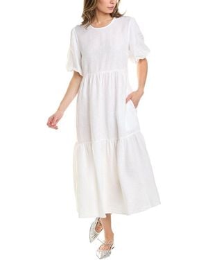 Peserico Linen Midi Dress - White