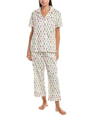 Bedhead Pyjamas 2Pc Pyjama Pant Set - White