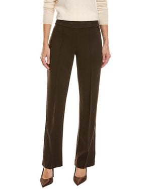 Jones New York Pull-On Pintuck Trouser - Brown