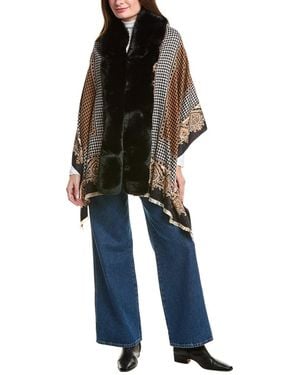 La Fiorentina Houndstooth Wrap - Blue